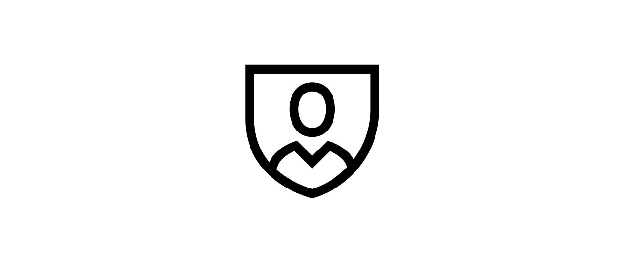 Security digital identity icon used for hsbc three rules of fraud prevention.