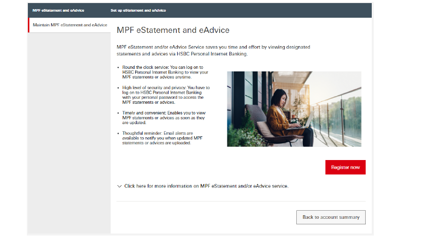 step 3 for select all active mpf account screenshot on how to register