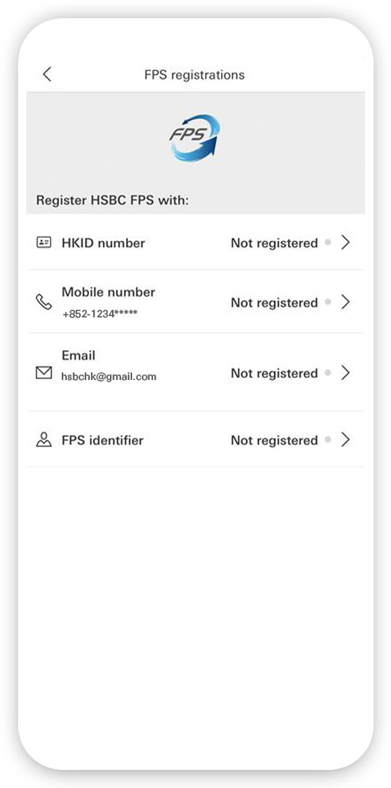 Using HSBC HK Mobile Banking app step 3