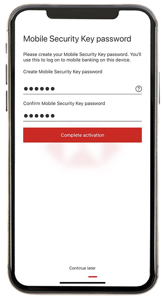 switch your Mobile Security Key to a new phone without old device step5