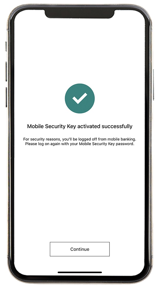 switch your Mobile Security Key to a new phone without old device step6