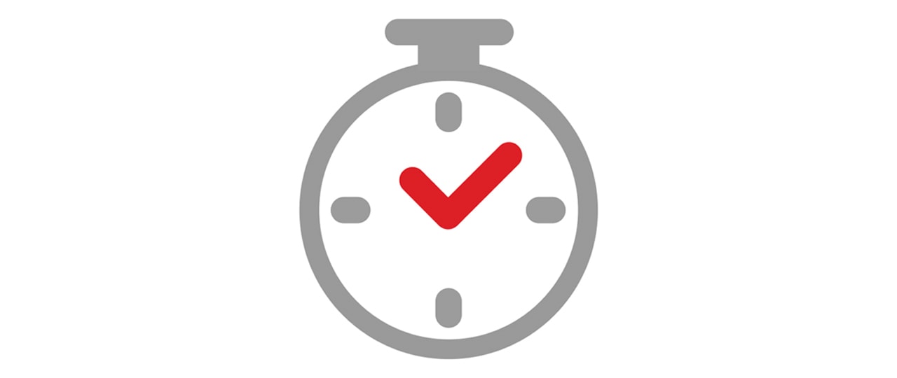 Stop watch icon; image used for HSBC Hong Kong mobile account opening.